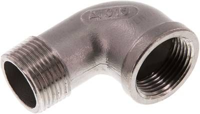 90°-Einschraubwinkel NPT 1"(IG)-NPT 1"(AG), 16 bar 1.4408