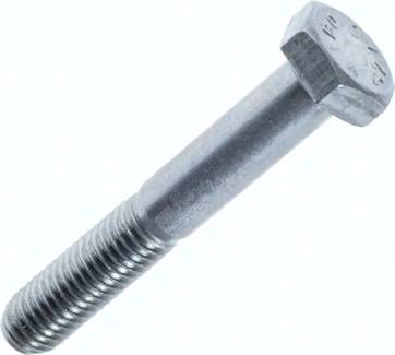 Sechskantschraube DIN 931, M 10x45, Stahl verzinkt 8.8