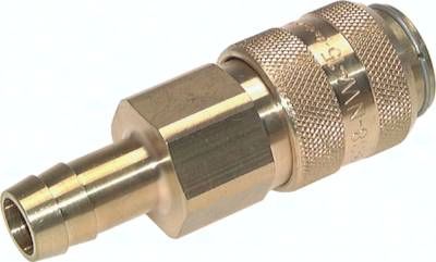Kupplungsdose (NW15) 25mm Schlauch, Messing vernickelt