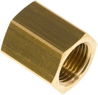 Muffe G 1/2"-G 1/2", 16 bar Messing