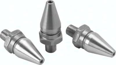 Verstellbare Luftspardüse, R 1/4"(AG), Aluminium
