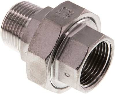 Verschraubung kon. dichtend, NPT 1"/NPT 1" (IG/AG)