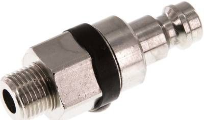 Kupplungsstecker (NW5) G 1/8"(AG), Messing vernickelt