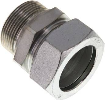 Gerade Schneidringverschr. 42 L-G 1 1/2", Stahl verzinkt