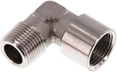 90°-Einschraubwinkel G 3/8"(IG)-R 3/8"(AG), 150 bar 1.4404