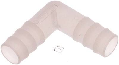 Winkel-Schlauchverbinder 13mm, PVDF