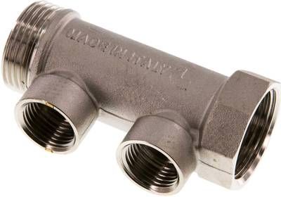 Verteilerrohr G 1"(IG/AG), 2 Abgänge G 1/2" (IG)