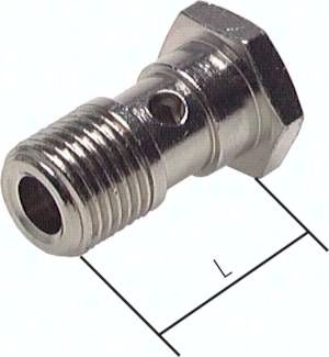 Hohlschraube, 1-fach M 5-16,2mm, Aluminium