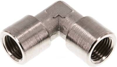 90°-Winkel G 1/4" (IG), 16 bar Messing vernickelt