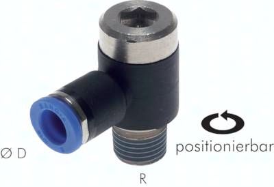 Winkel-Steckanschluss, I-Skt. R 1/8"-6mm, IQS-Standard