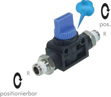 3/2-Wege-Absperrventil R 1/8", IQS-Standard