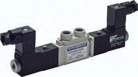 5/2-Wege Magnetventil, G 1/8", Impulsventil, 115 V AC