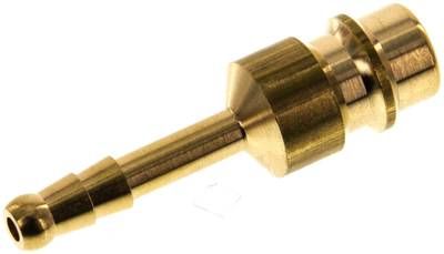 Kupplungsstecker (NW7,2) 4mm Schlauch, Messing