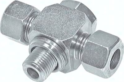 T-Schwenkverschraubung 8 S-G 1/4", Stahl verzinkt