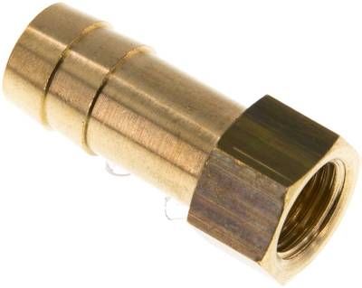 Aufschraub-Schlauchtülle G 1/4"-13mm, 16 bar Messing
