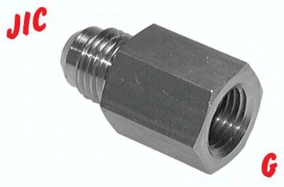 Reduziernippel UN 1 5/8"-12(JIC-AG)-G 1"(IG), 1.4571