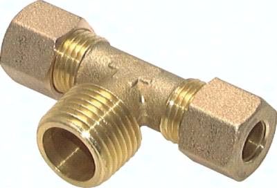 T-Klemmringverschraubung R 1/4"-8mm, Messing