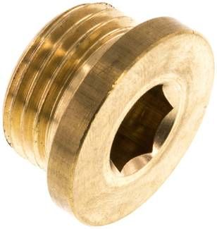 Verschlussstopfen Innenskt. G 1/2", 16 bar Messing