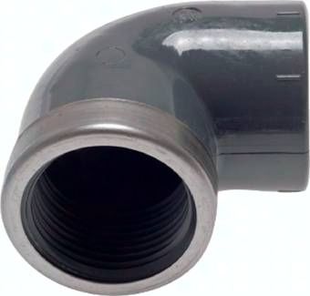 90°-Klebe-Gewindewinkel, PVC-U, 50mmxRp 1 1/2" IG