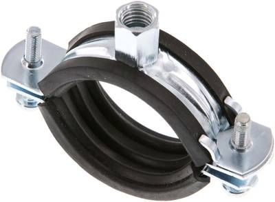 Rohrschelle 40 - 45mm,Stahl verzinkt mit Einlage, FISCHER