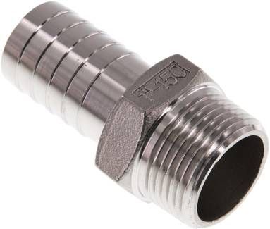 Gewindetülle NPT 1"-25mm, 16 bar 1.4408