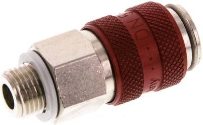 Kupplungsdose (NW5) G 1/8"(AG), Messing vernickelt