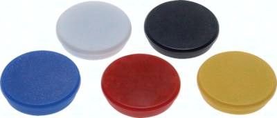 Standardmagnet, 32mm, schwarz, 10er Pack