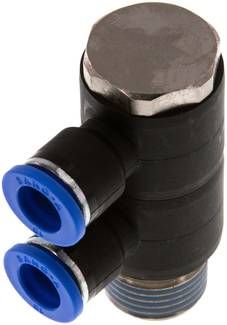 Steck-Mehrfachverteiler, 2-fach R 1/2"-10mm, IQS-Standard
