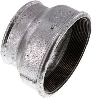 Rundmuffe Rp 4"-Rp 3", 25 bar Temperguss verzinkt