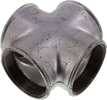 Kreuzstück Rp 3" (IG), 25 bar Temperguss verzinkt