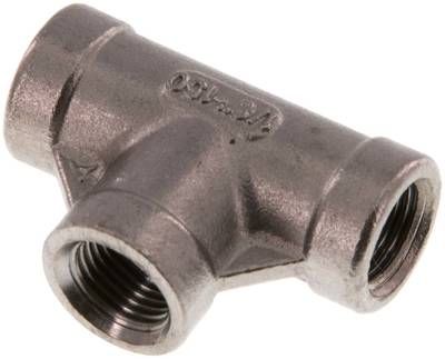 T-Stück Rp 1/8" (IG), 10 bar 1.4408