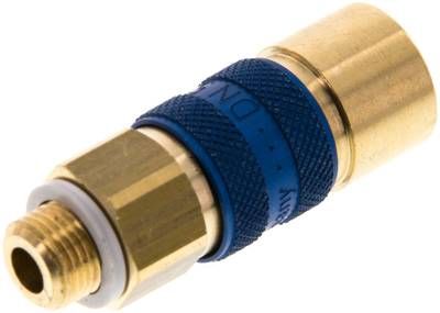 Kupplungsdose (NW5) G 1/8"(AG), blau, Sechseck SW10