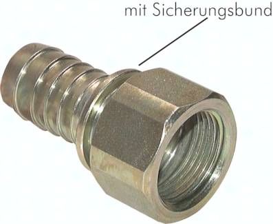 Aufschraub-Schlauchtülle,Sicherungsbund G 1"-19mm