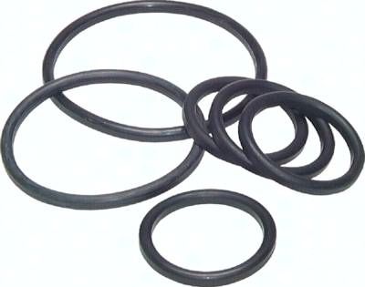 Dichtung (Milchgewinde) DN 15, FKM (schwarz), 18x26x4,5mm
