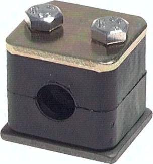 Rohrschelle, leichte Baureihe, 26,9 (3/4")mm, Baugröße 4