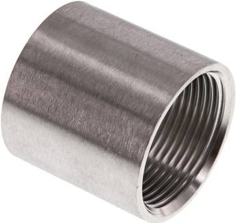 Rundmuffe Rp 1 1/4"-Rp 1 1/4", 16 bar 1.4408