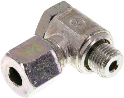 Winkel-Schwenkverschraubung 8 S-G 1/4", Stahl verzinkt