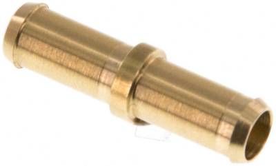 Gerader Steckanschluss 6mm-6mm innen, Messing