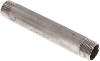 Rohrdoppelnippel R 3/4"-150mm, 20 bar 1.4571