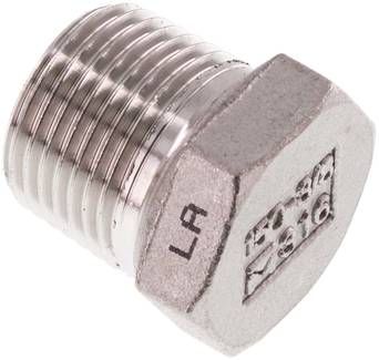 Verschlussstopfen Außenskt. R 3/8", 16 bar 1.4408
