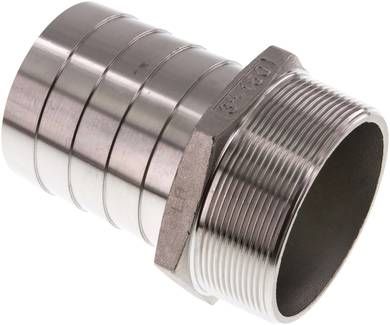 Gewindetülle R 3"-75mm, 16 bar 1.4408
