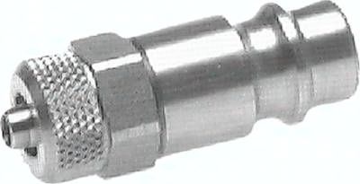 Kupplungsstecker (NW7,2) 6 x 4mm Schlauch, Messing vernickelt