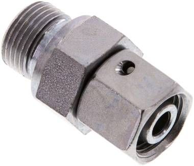 Einstellb. Schneidringverschr. 10 L-G 3/8", Stahl verzinkt