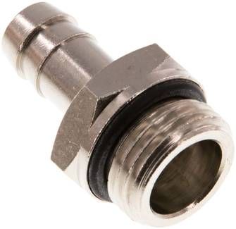 Gewindetülle mit O-Ring G 1/2"-12mm, Messing vernickelt