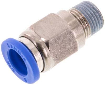 Gerader Steckanschluss R 1/8"-8mm, IQS-Standard