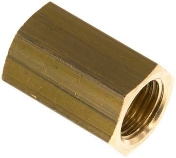 Muffe G 1/4"-G 1/4", 16 bar Messing