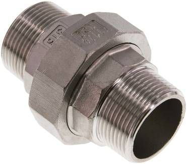 Doppelnippel trennbar R 1 1/4"-R 1 1/4", 16 bar 1.4408