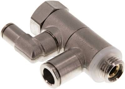 Stoppverschraubung G 1/4"-8, mit Handnotbetätigung IQS-MSV