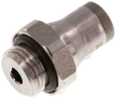Gerader Steckanschluss G 1/8"-4mm, Baureihe Edelstahl