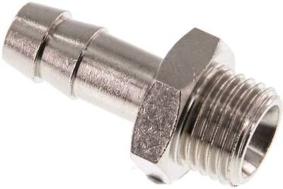 Gewindetülle G 1/4"-9mm, 16 bar Messing vernickelt